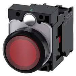 Botão Completo Luminoso Vermelho 22mm 3SU1102-0AB20-1CA0